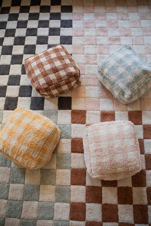 LORENA CANALS pouf Vichy Toffee